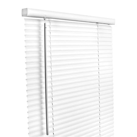 Work-Of-Art Vinyl 1 in. Mini-Blinds, 36 x 64 in. White Cordless WO1681654